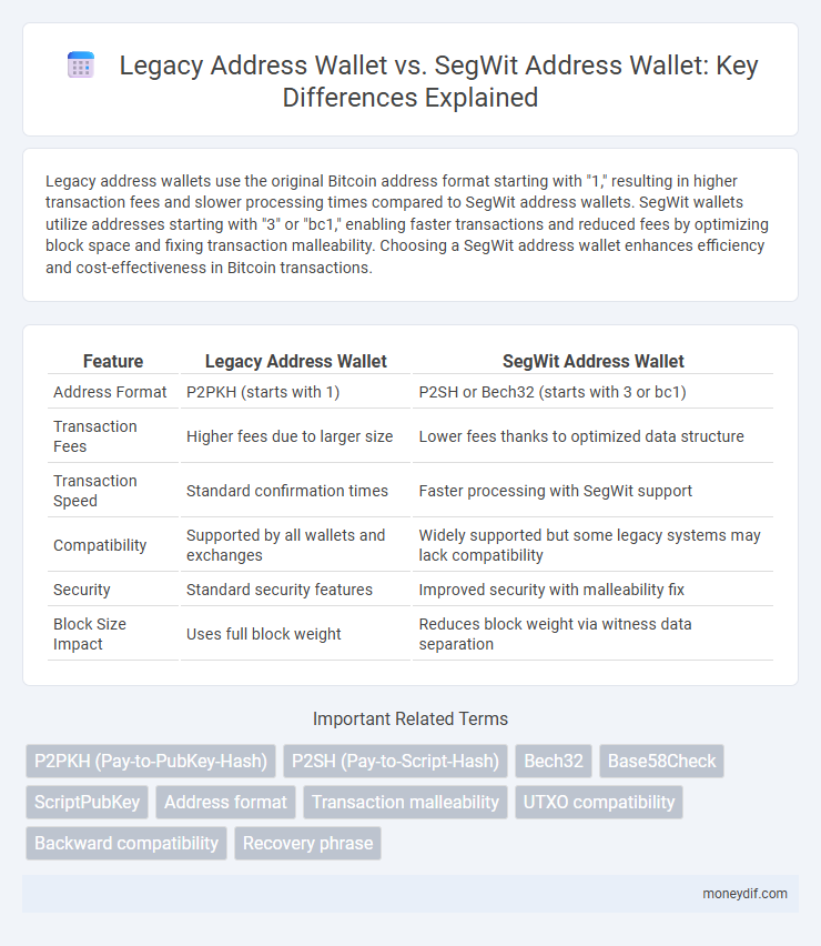 Legacy Address Wallet vs. SegWit Address Wallet: Key Differences Explained