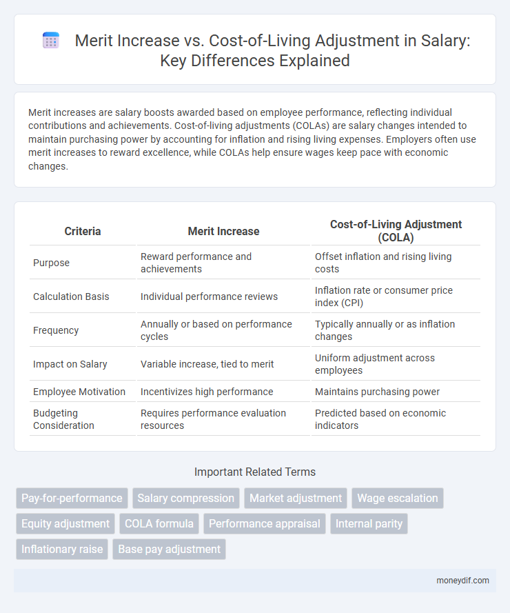 Merit Increase vs. Cost-of-Living Adjustment in Salary: Key Differences Explained