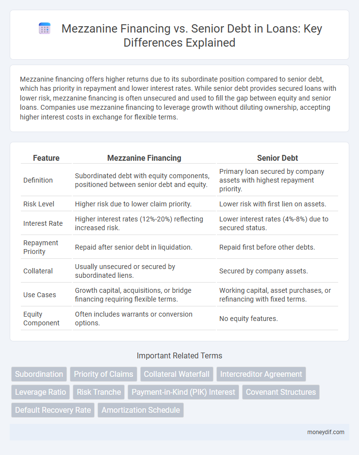 Mezzanine Financing vs. Senior Debt in Loans: Key Differences Explained