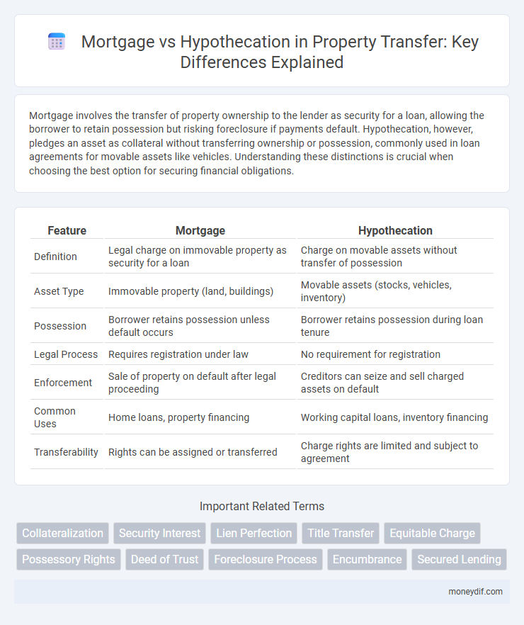 Mortgage vs Hypothecation in Property Transfer: Key Differences Explained