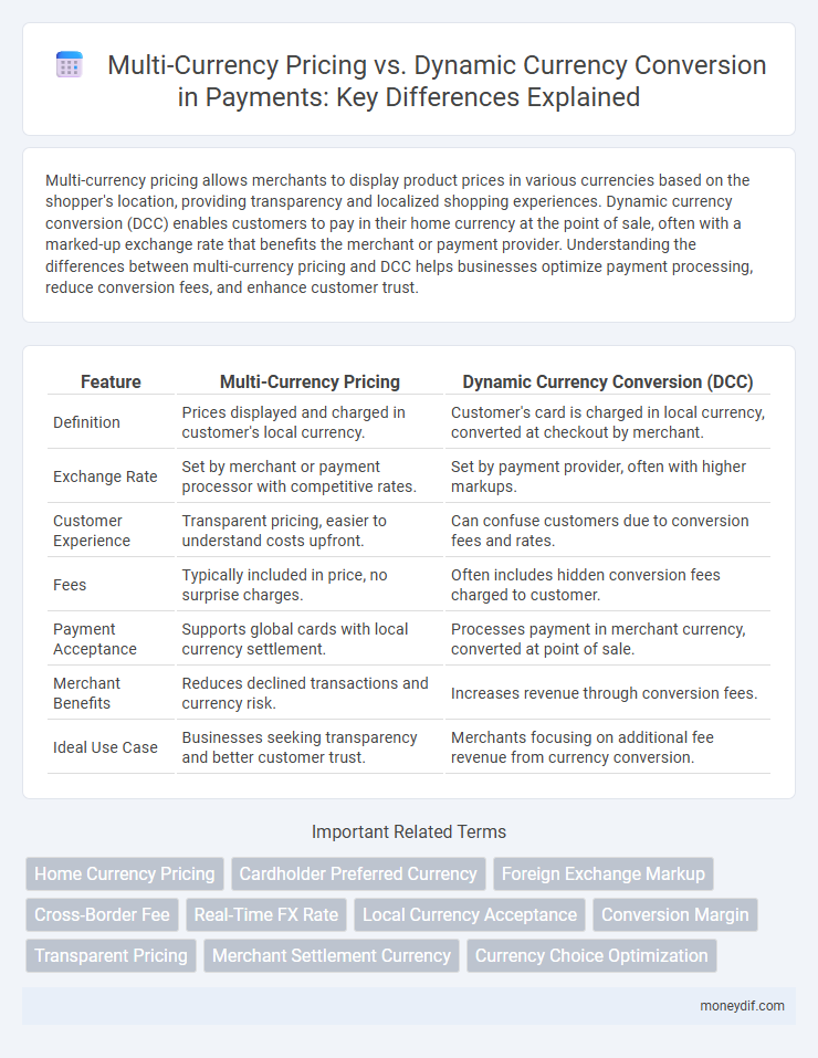 Multi-Currency Pricing vs. Dynamic Currency Conversion in Payments: Key Differences Explained