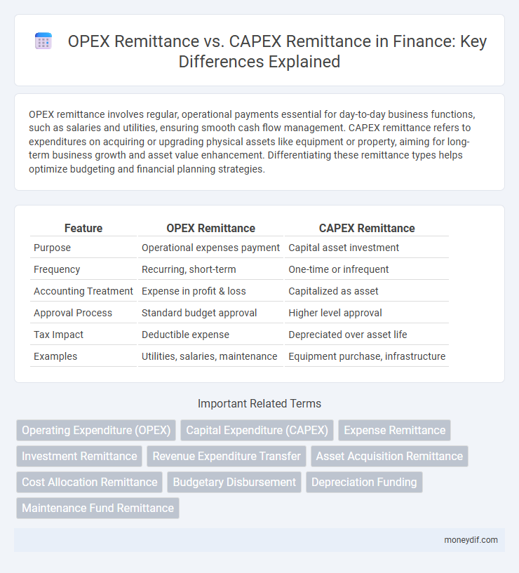 OPEX Remittance vs. CAPEX Remittance in Finance: Key Differences Explained