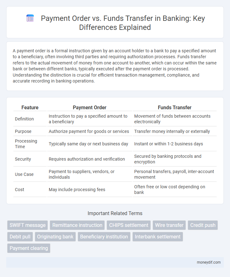 Payment Order vs. Funds Transfer in Banking: Key Differences Explained
