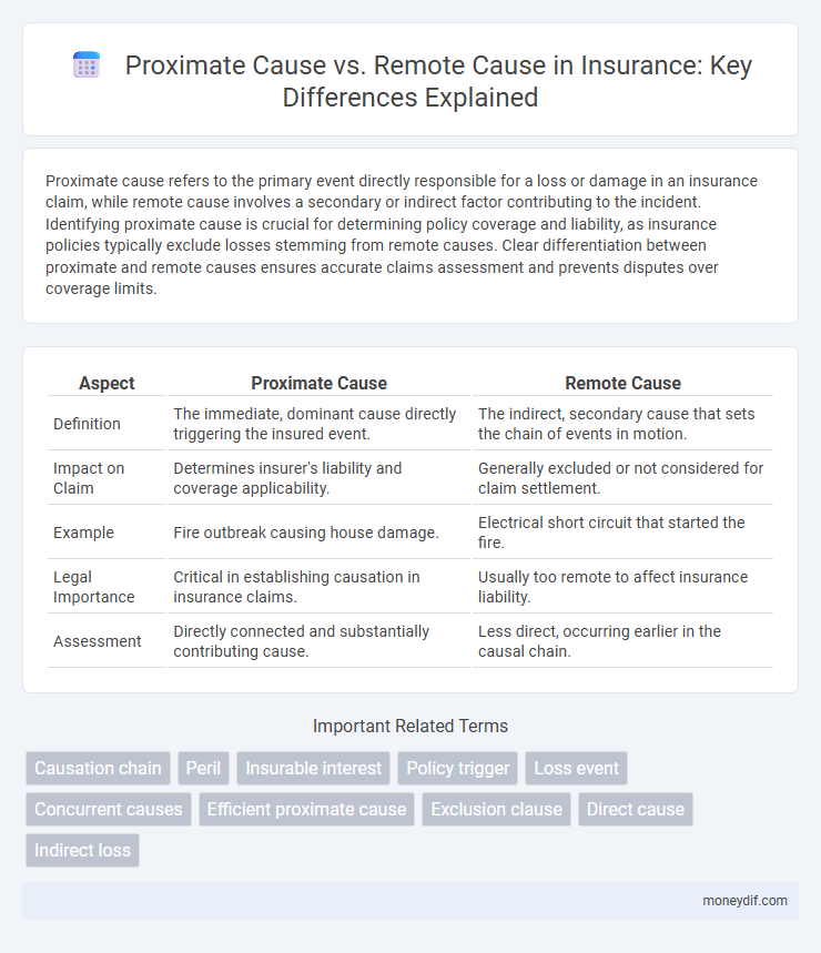 Proximate Cause vs. Remote Cause in Insurance: Key Differences Explained