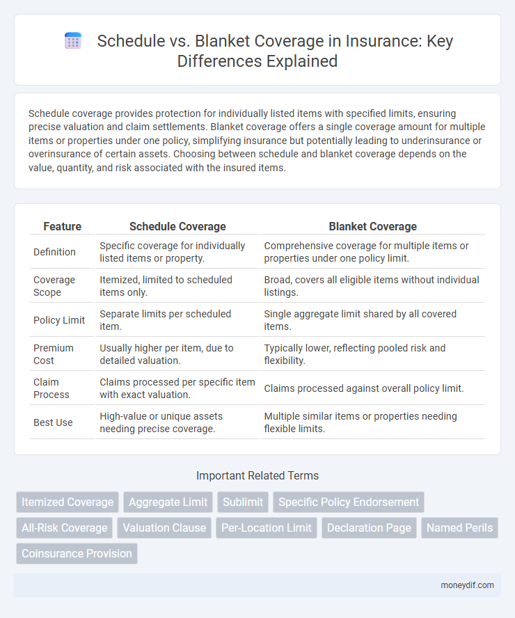 Schedule vs. Blanket Coverage in Insurance: Key Differences Explained