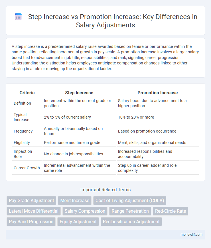 Step Increase vs Promotion Increase: Key Differences in Salary Adjustments