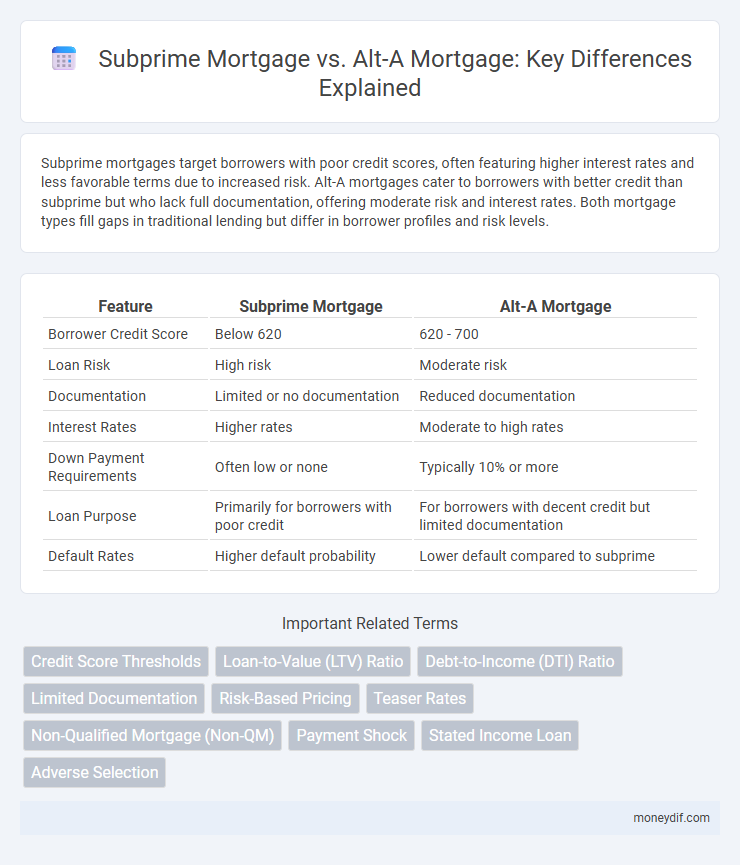 Subprime Mortgage vs. Alt-A Mortgage: Key Differences Explained