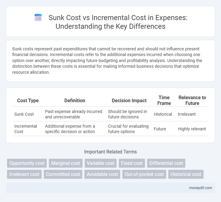 Sunk Cost vs Incremental Cost in Expenses: Understanding the Key Differences
