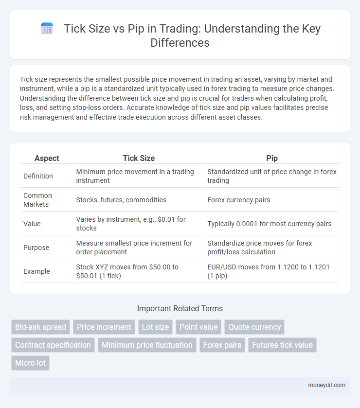 Tick Size vs Pip in Trading: Understanding the Key Differences