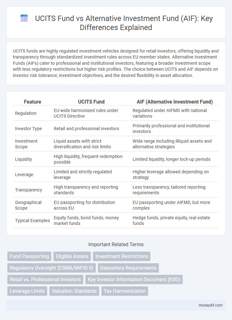 UCITS Fund vs Alternative Investment Fund (AIF): Key Differences Explained