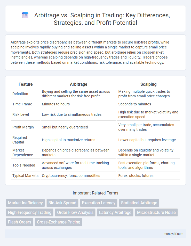 Arbitrage vs. Scalping in Trading: Key Differences, Strategies, and Profit Potential