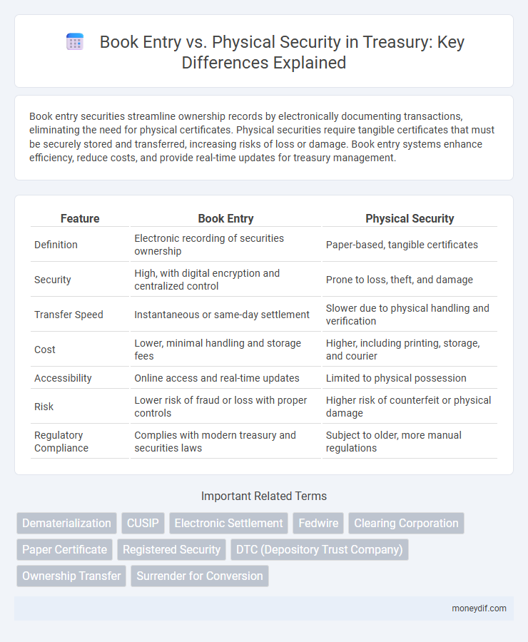 Book Entry vs. Physical Security in Treasury: Key Differences Explained