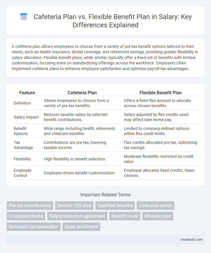 Cafeteria Plan vs. Flexible Benefit Plan in Salary: Key Differences Explained