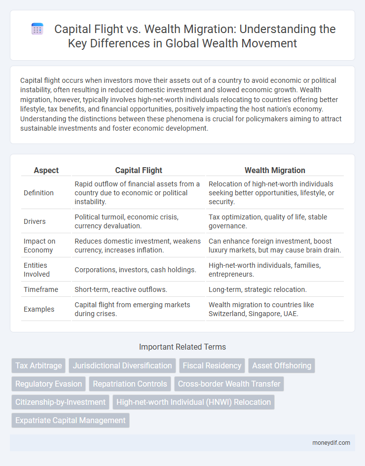 Capital Flight vs. Wealth Migration: Understanding the Key Differences in Global Wealth Movement