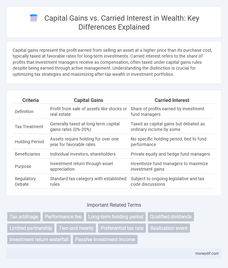 Capital Gains vs. Carried Interest in Wealth: Key Differences Explained
