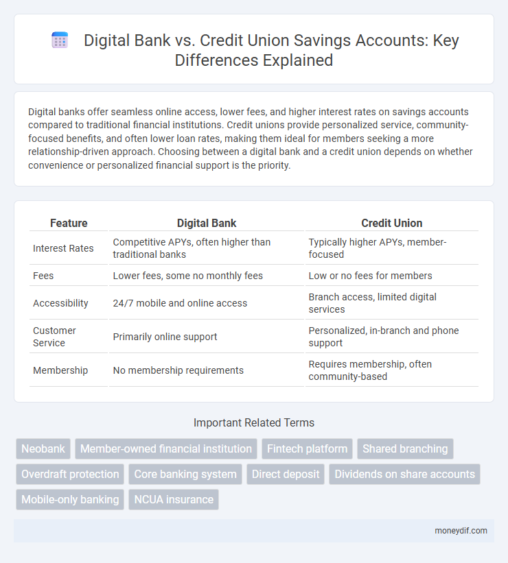 Digital Bank vs. Credit Union Savings Accounts: Key Differences Explained