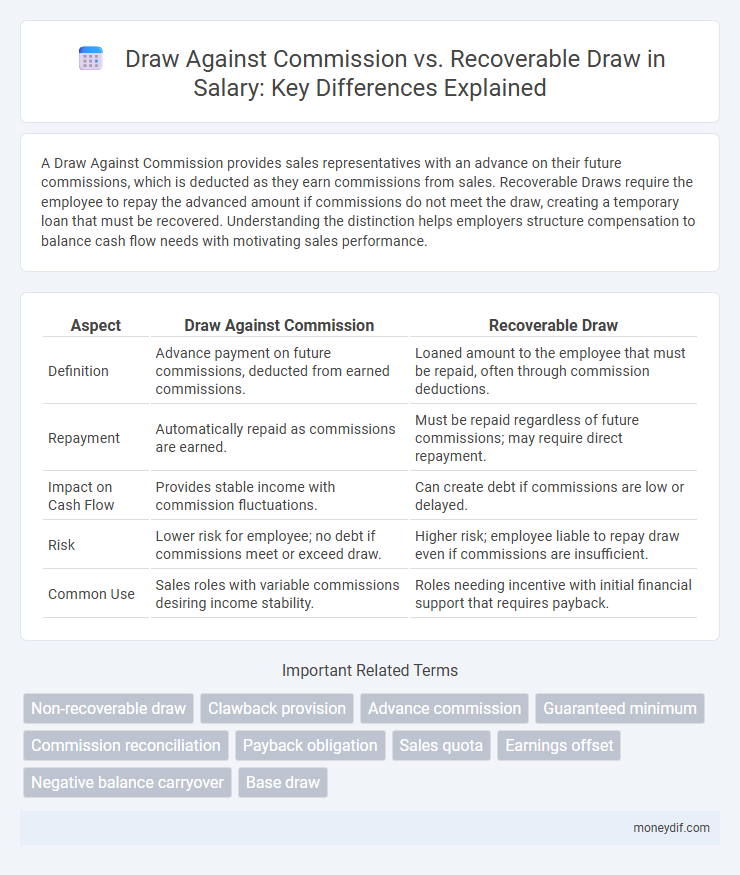 Draw Against Commission vs. Recoverable Draw in Salary: Key Differences Explained