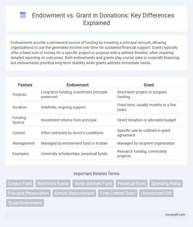 Endowment vs. Grant in Donations: Key Differences Explained