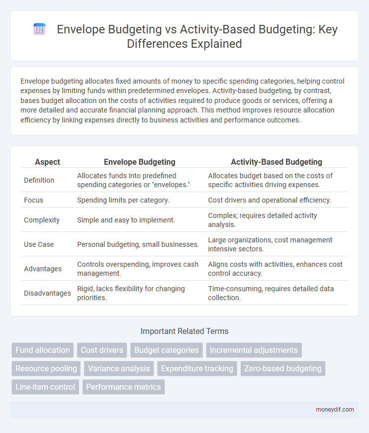 Envelope Budgeting vs Activity-Based Budgeting: Key Differences Explained