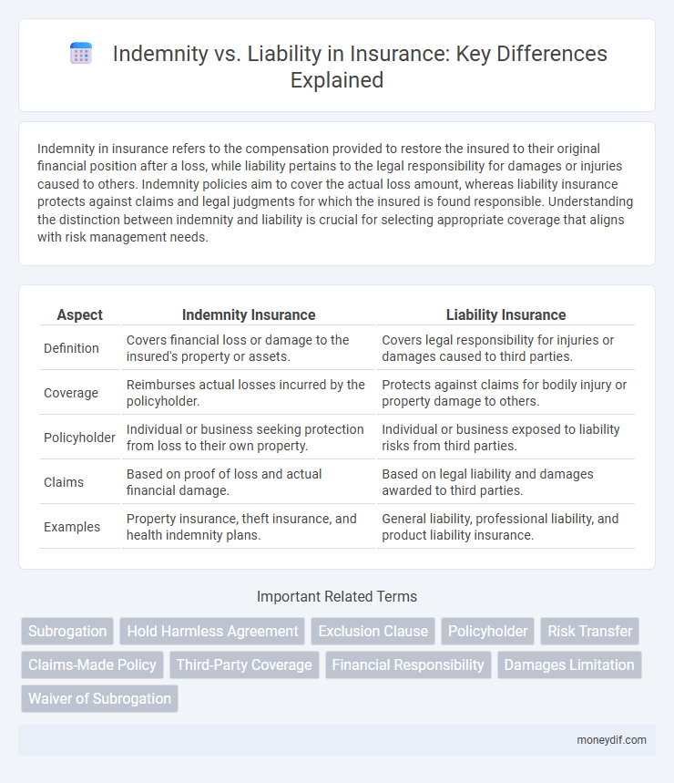 Indemnity vs. Liability in Insurance: Key Differences Explained