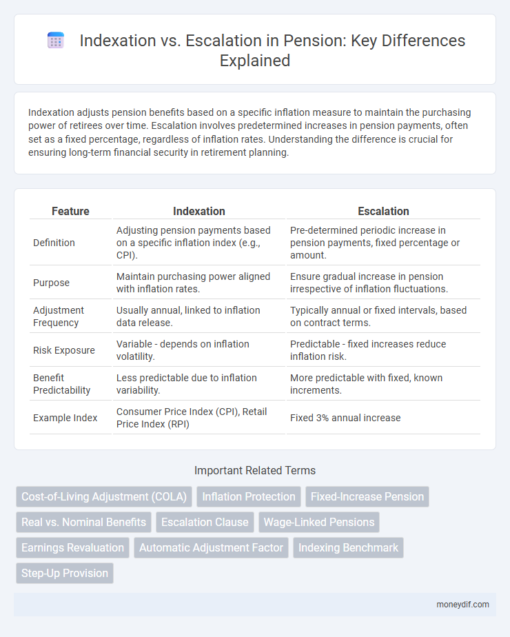 Indexation vs. Escalation in Pension: Key Differences Explained