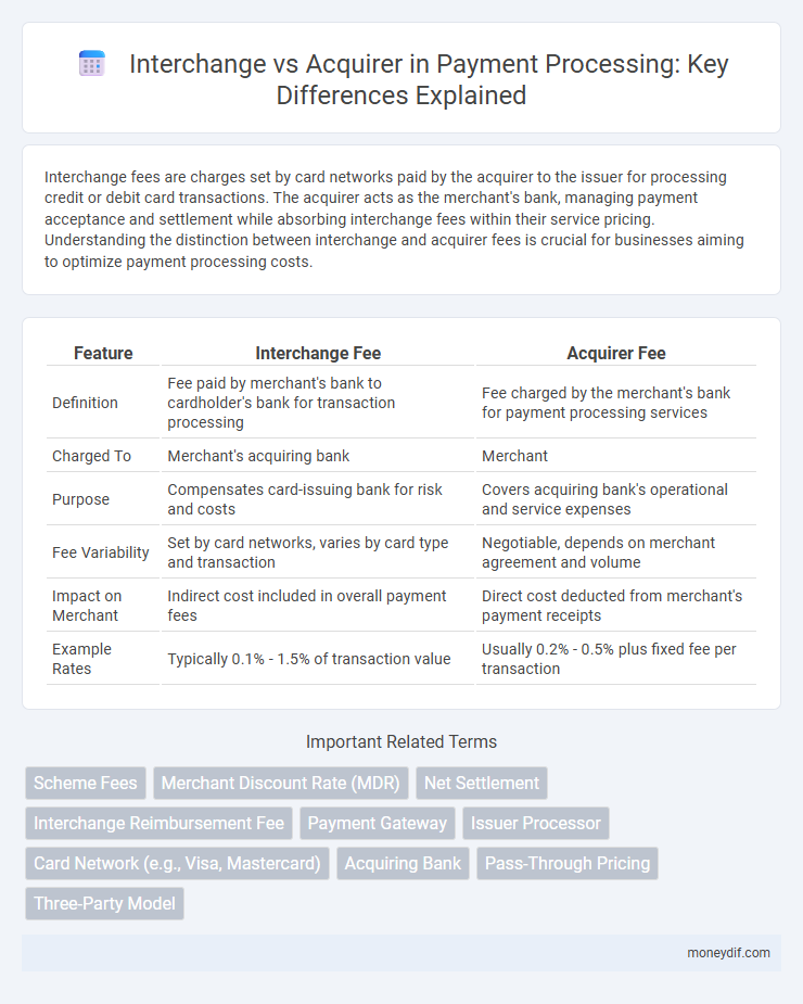 Interchange vs Acquirer in Payment Processing: Key Differences Explained