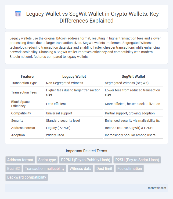Legacy Wallet vs SegWit Wallet in Crypto Wallets: Key Differences Explained