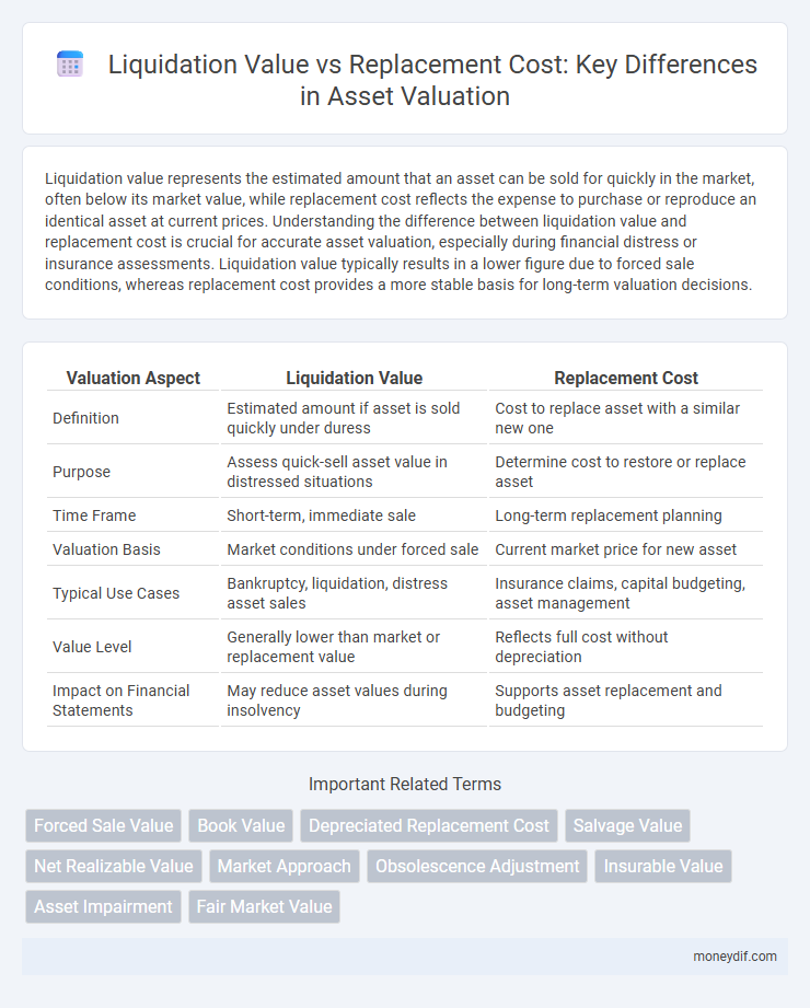 Liquidation Value vs Replacement Cost: Key Differences in Asset Valuation
