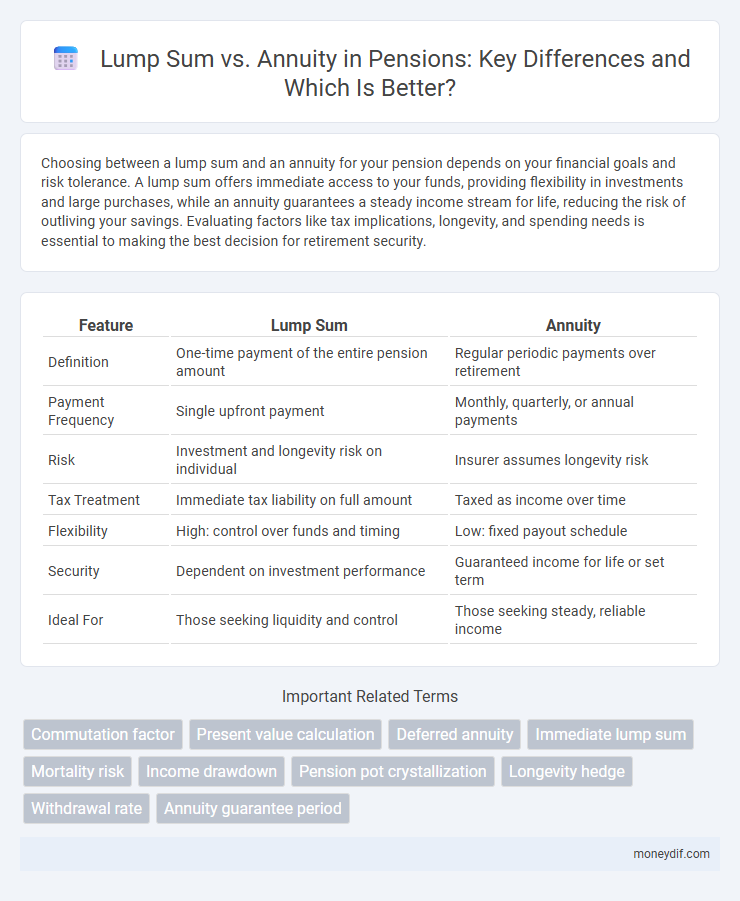 Lump Sum vs. Annuity in Pensions: Key Differences and Which Is Better?