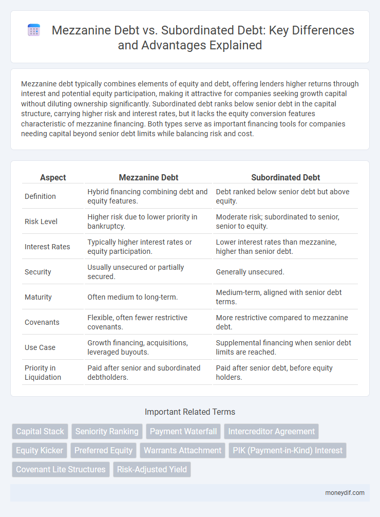 Mezzanine Debt vs. Subordinated Debt: Key Differences and Advantages Explained