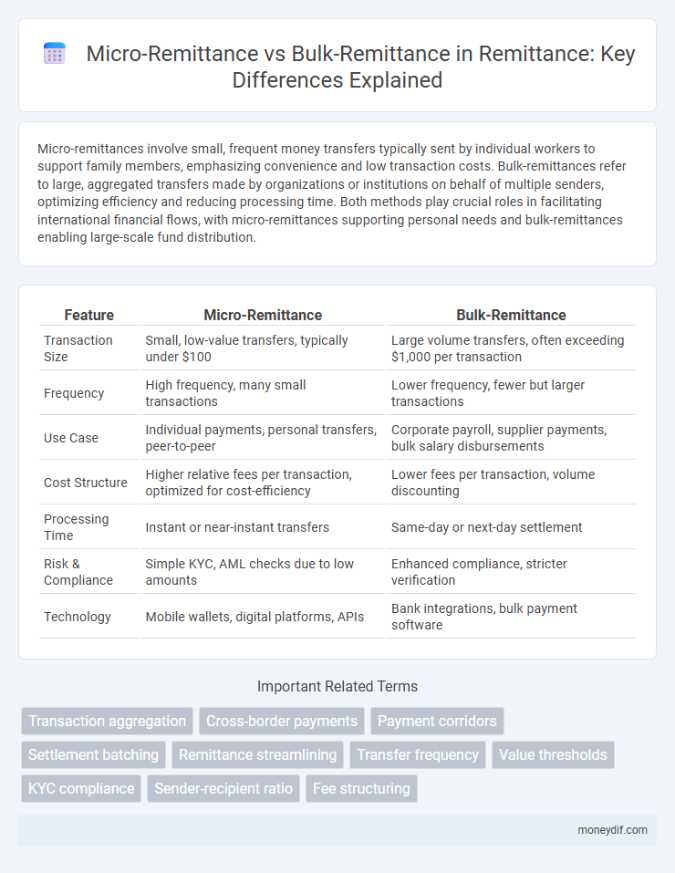 Micro-Remittance vs Bulk-Remittance in Remittance: Key Differences Explained