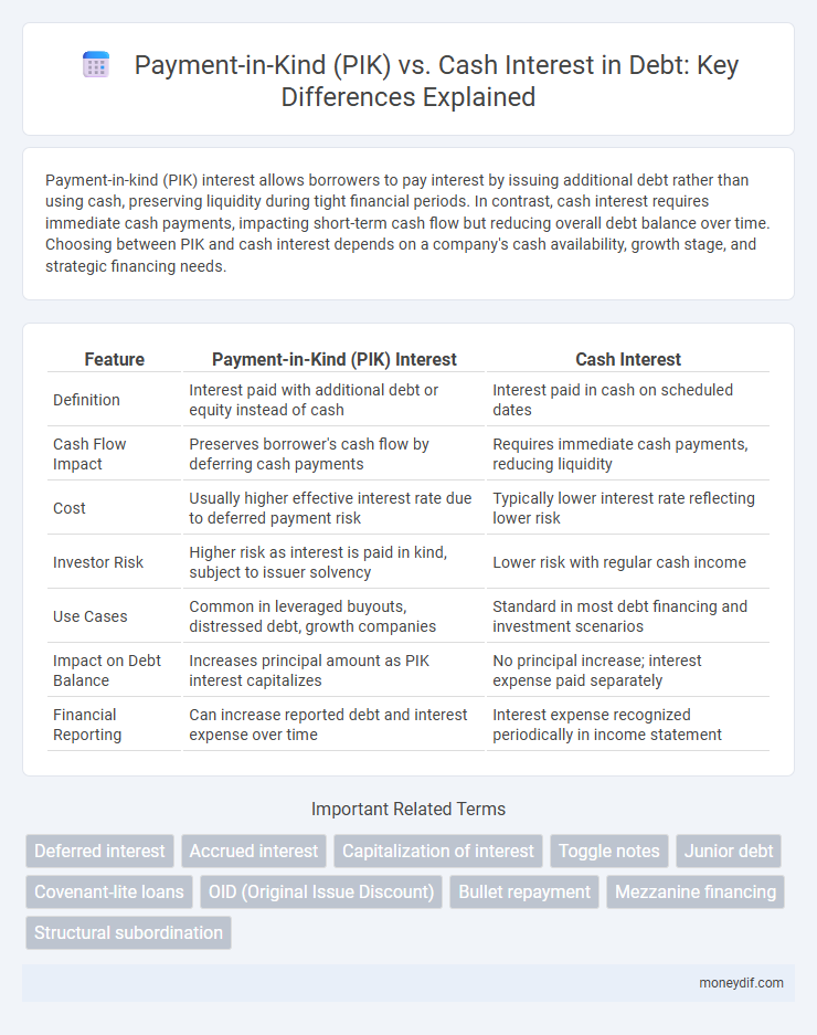 Payment-in-Kind (PIK) vs. Cash Interest in Debt: Key Differences Explained