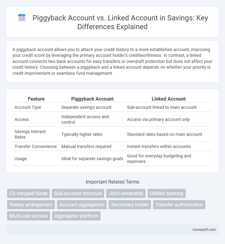 Piggyback Account vs. Linked Account in Savings: Key Differences Explained