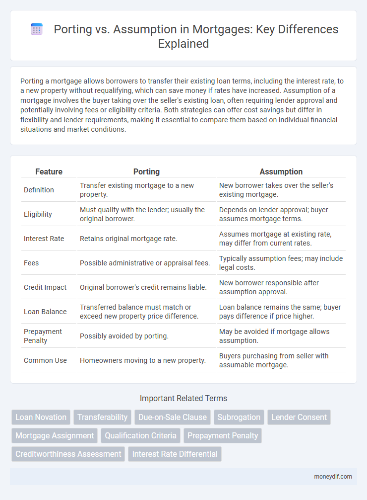 Porting vs. Assumption in Mortgages: Key Differences Explained