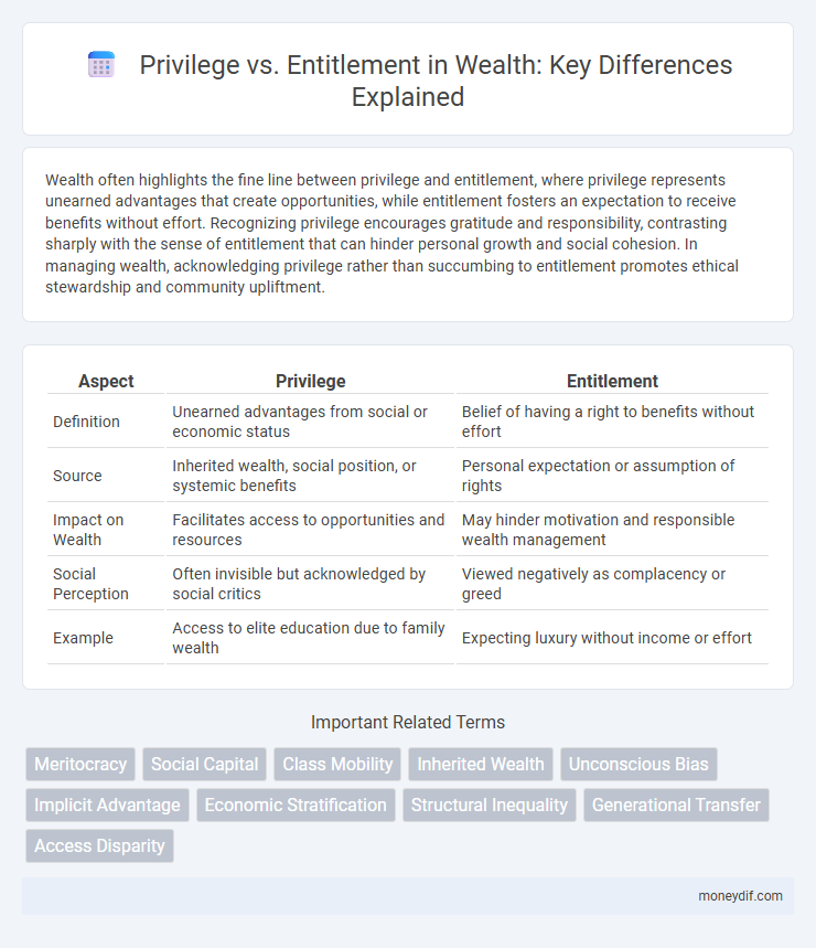 Privilege vs. Entitlement in Wealth: Key Differences Explained