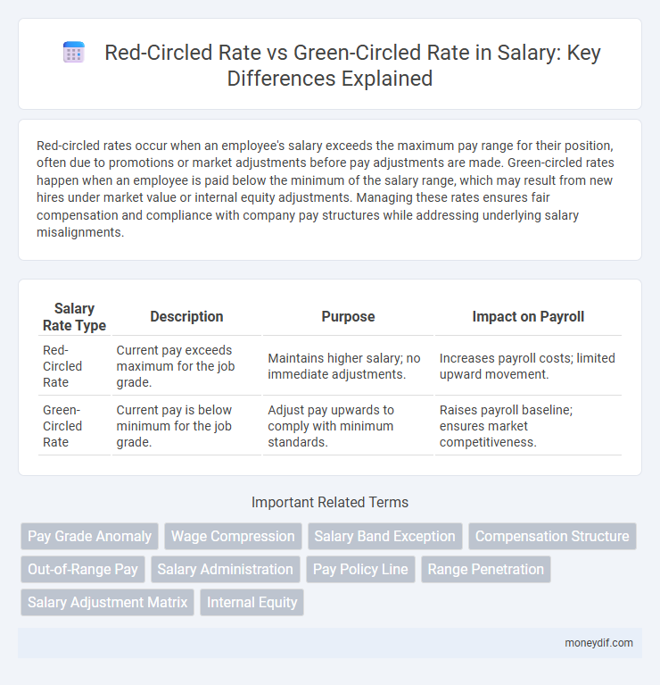 Red-Circled Rate vs Green-Circled Rate in Salary: Key Differences Explained