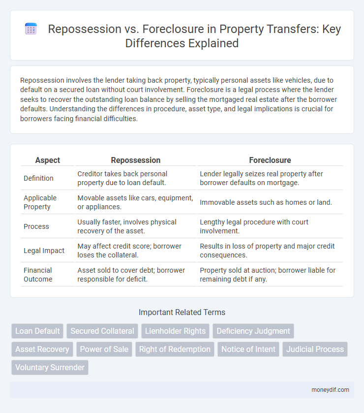 Repossession vs. Foreclosure in Property Transfers: Key Differences Explained