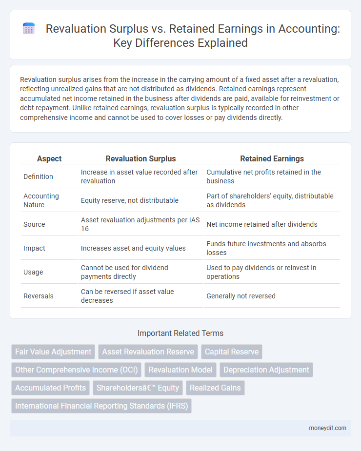 Revaluation Surplus vs. Retained Earnings in Accounting: Key Differences Explained