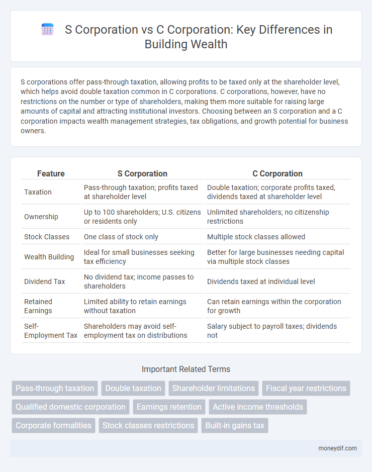 S Corporation vs C Corporation: Key Differences in Building Wealth