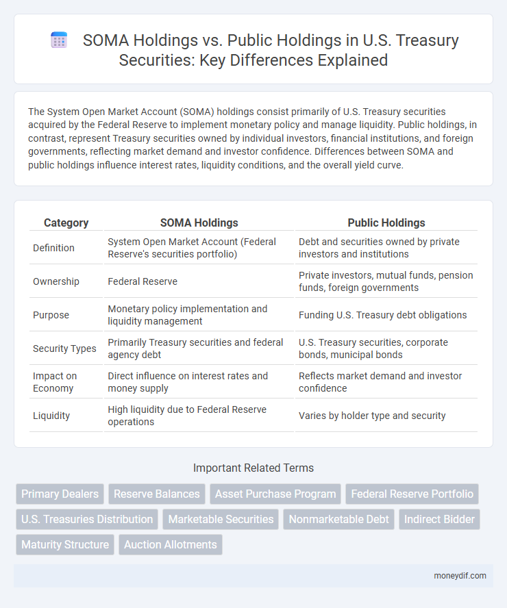SOMA Holdings vs. Public Holdings in U.S. Treasury Securities: Key Differences Explained