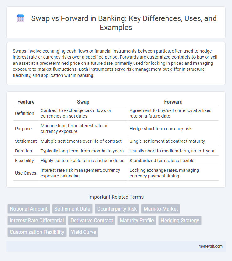 Swap vs Forward in Banking: Key Differences, Uses, and Examples