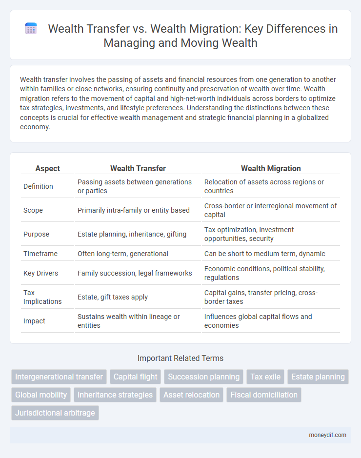 Wealth Transfer vs. Wealth Migration: Key Differences in Managing and Moving Wealth