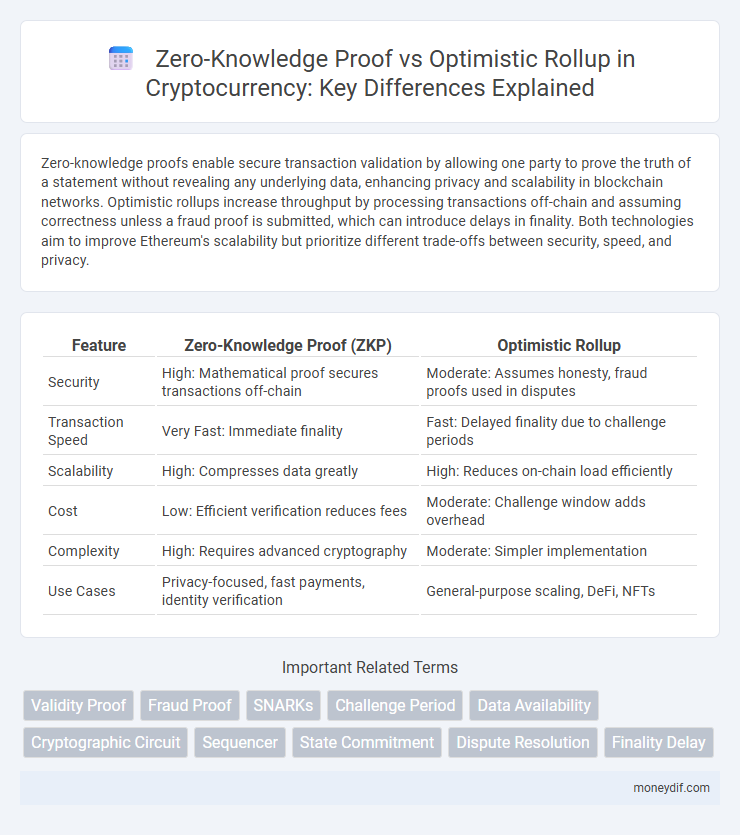 Zero-Knowledge Proof vs Optimistic Rollup in Cryptocurrency: Key Differences Explained
