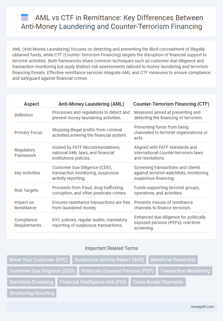 AML vs CTF in Remittance: Key Differences Between Anti-Money Laundering and Counter-Terrorism Financing