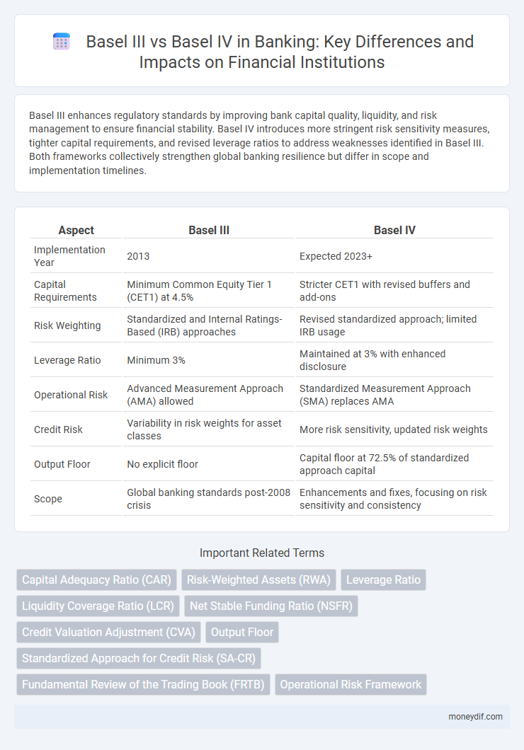 Basel III vs Basel IV in Banking: Key Differences and Impacts on Financial Institutions