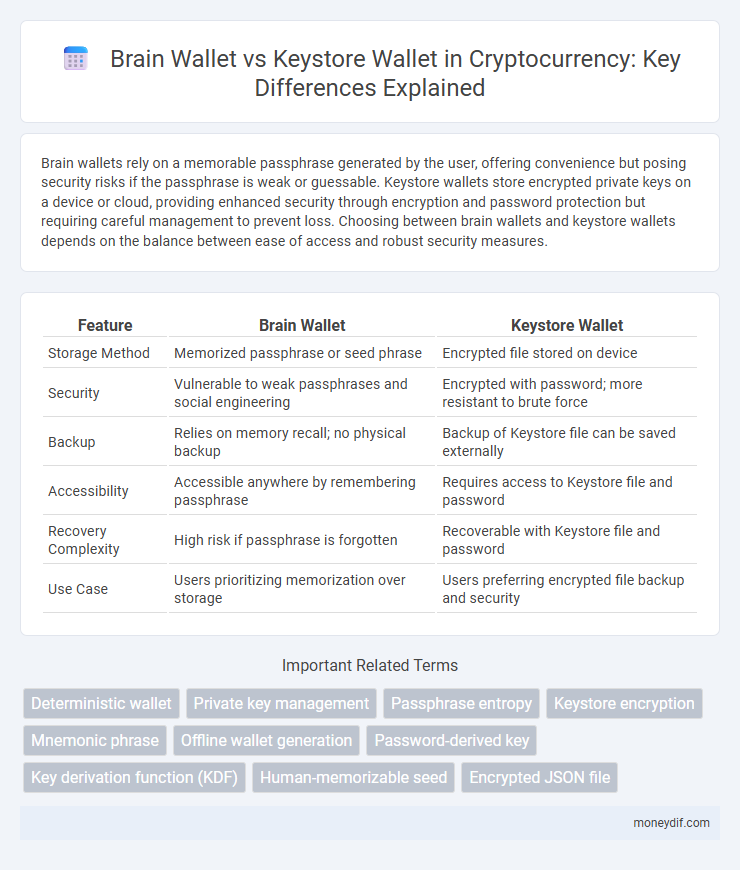 Brain Wallet vs Keystore Wallet in Cryptocurrency: Key Differences Explained