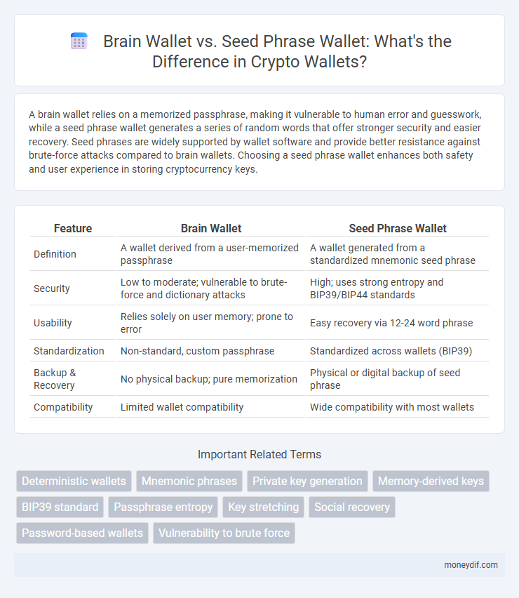 Brain Wallet vs. Seed Phrase Wallet: What's the Difference in Crypto Wallets?