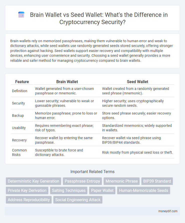 Brain Wallet vs Seed Wallet: What's the Difference in Cryptocurrency Security?