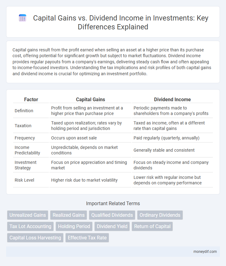 Capital Gains vs. Dividend Income in Investments: Key Differences Explained