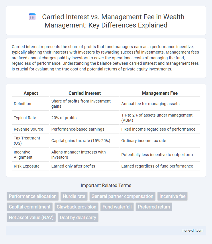 Carried Interest vs. Management Fee in Wealth Management: Key Differences Explained